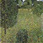 Gustav Klimt Garden Landscape painting